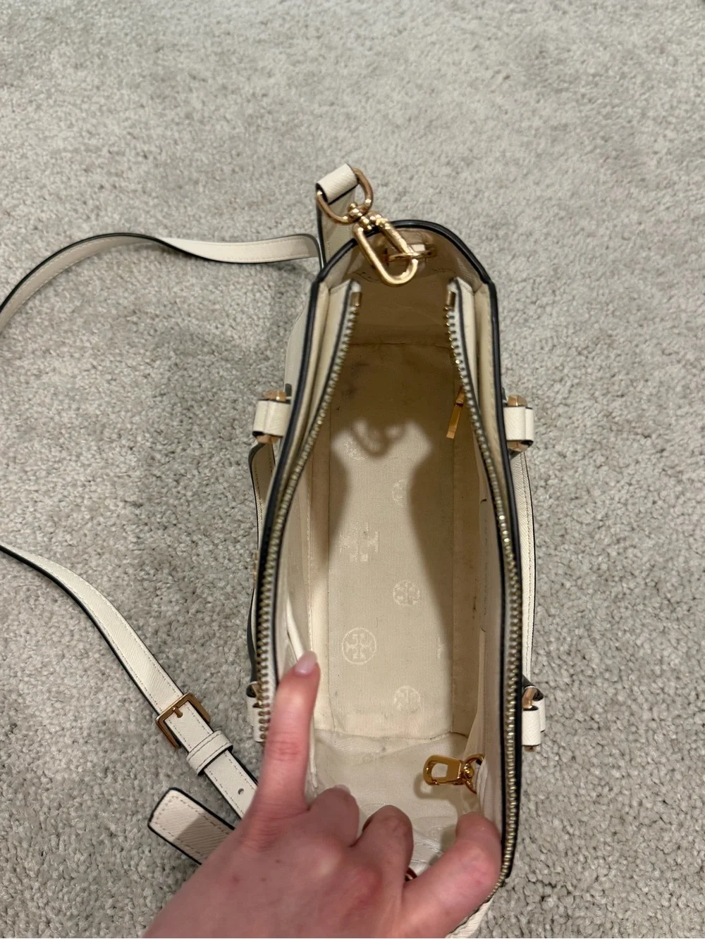 Tory Burch structured saffiano
